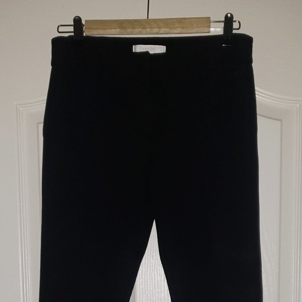 Chicos Womens Dress Casual Work Pant 00R US 2R Black